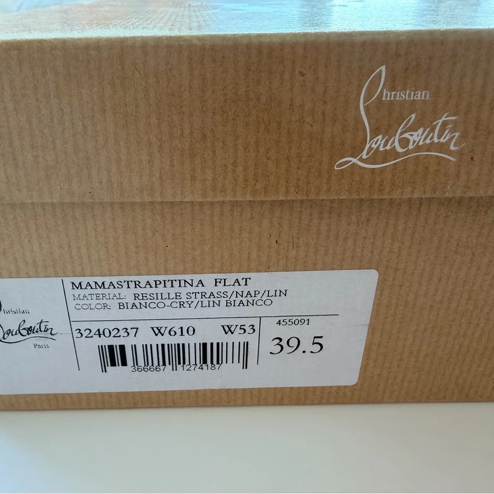 Christian Louboutin MAMASTRAPITINA Strass Crystal Mesh Ballerina Flat Shoes
9.5 - Picture 4 of 16